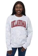ZooZatz Women's White Camo Oklahoma Crew