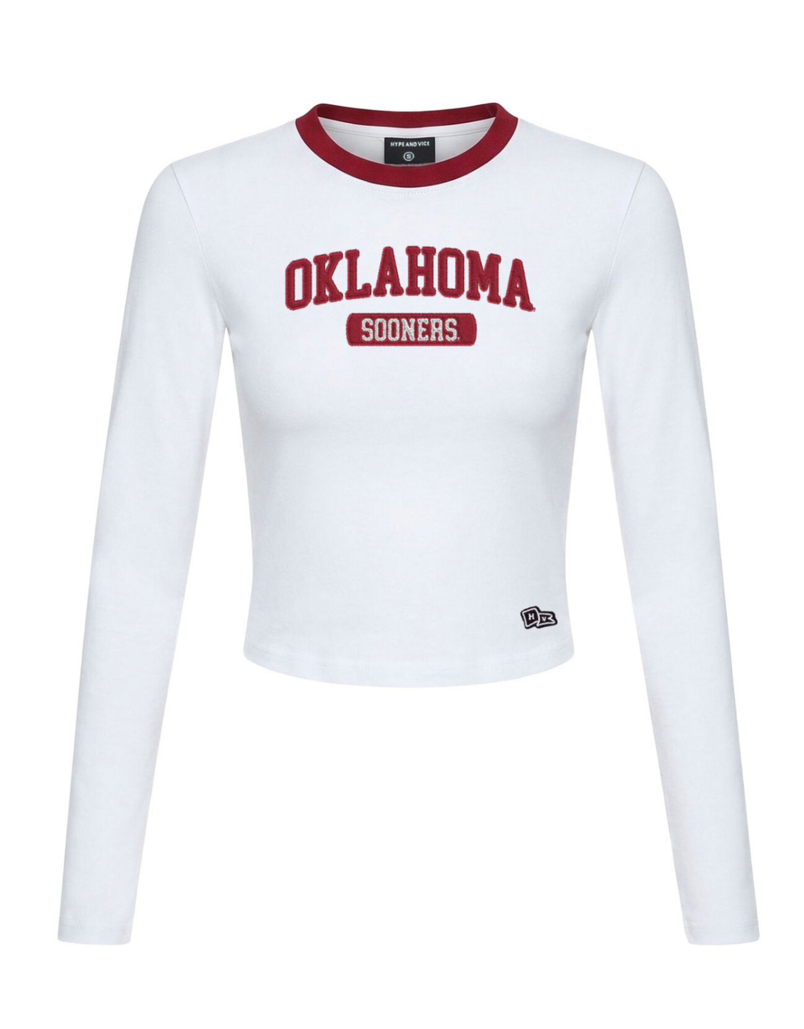 Hype & Vice University of Oklahoma L/S Baby Tee