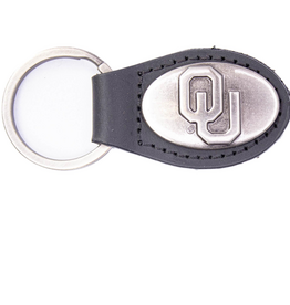 Zep-Pro Zep-Pro OU Black Leather Key Fob