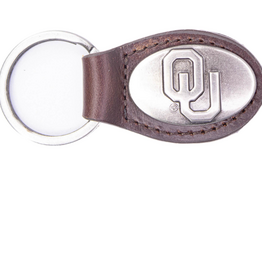 Zep-Pro Zep-Pro OU Brown Leather Key Fob