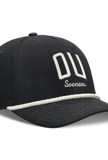 Nike Black/White OU Sooners Script Corded Rise Cap