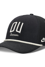 Nike Black/White OU Sooners Script Corded Rise Cap