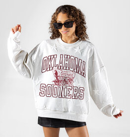 Gameday Couture Women's Embossed Stars Crewneck Sweatshirt