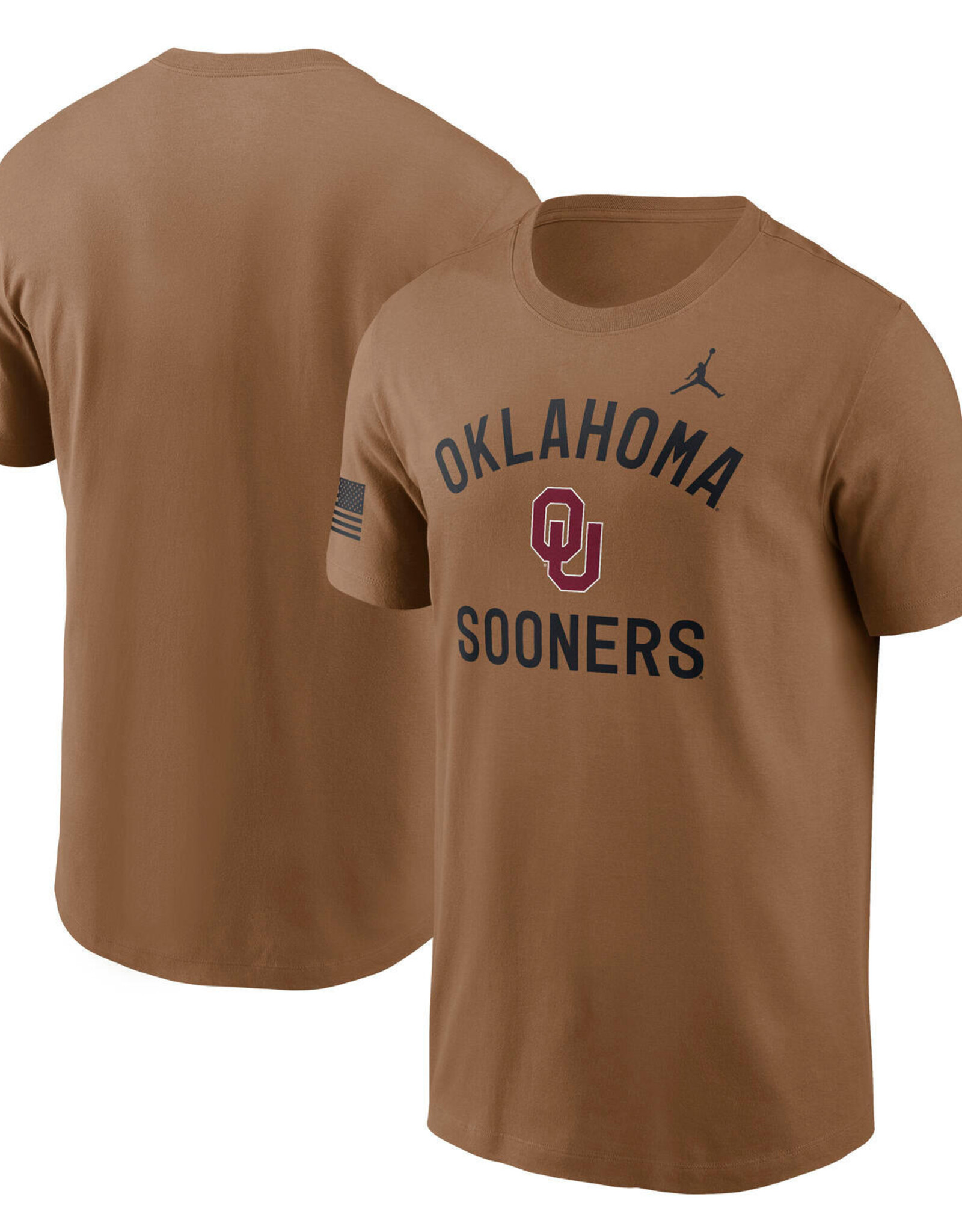 Jordan Oklahoma Military Appreciation Ale Brown T-Shirt