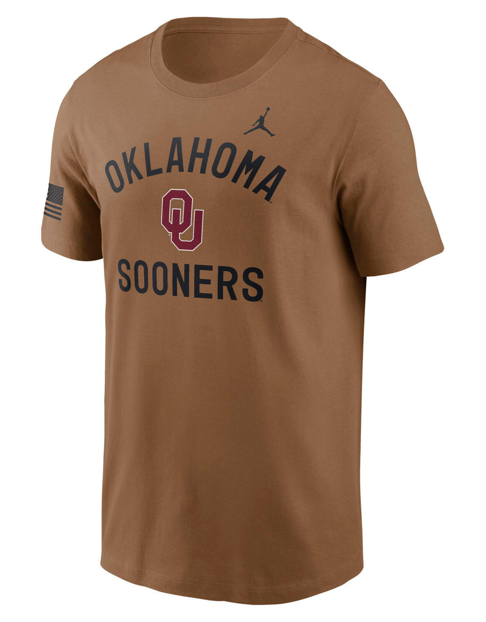 Jordan Oklahoma Military Appreciation Ale Brown T-Shirt