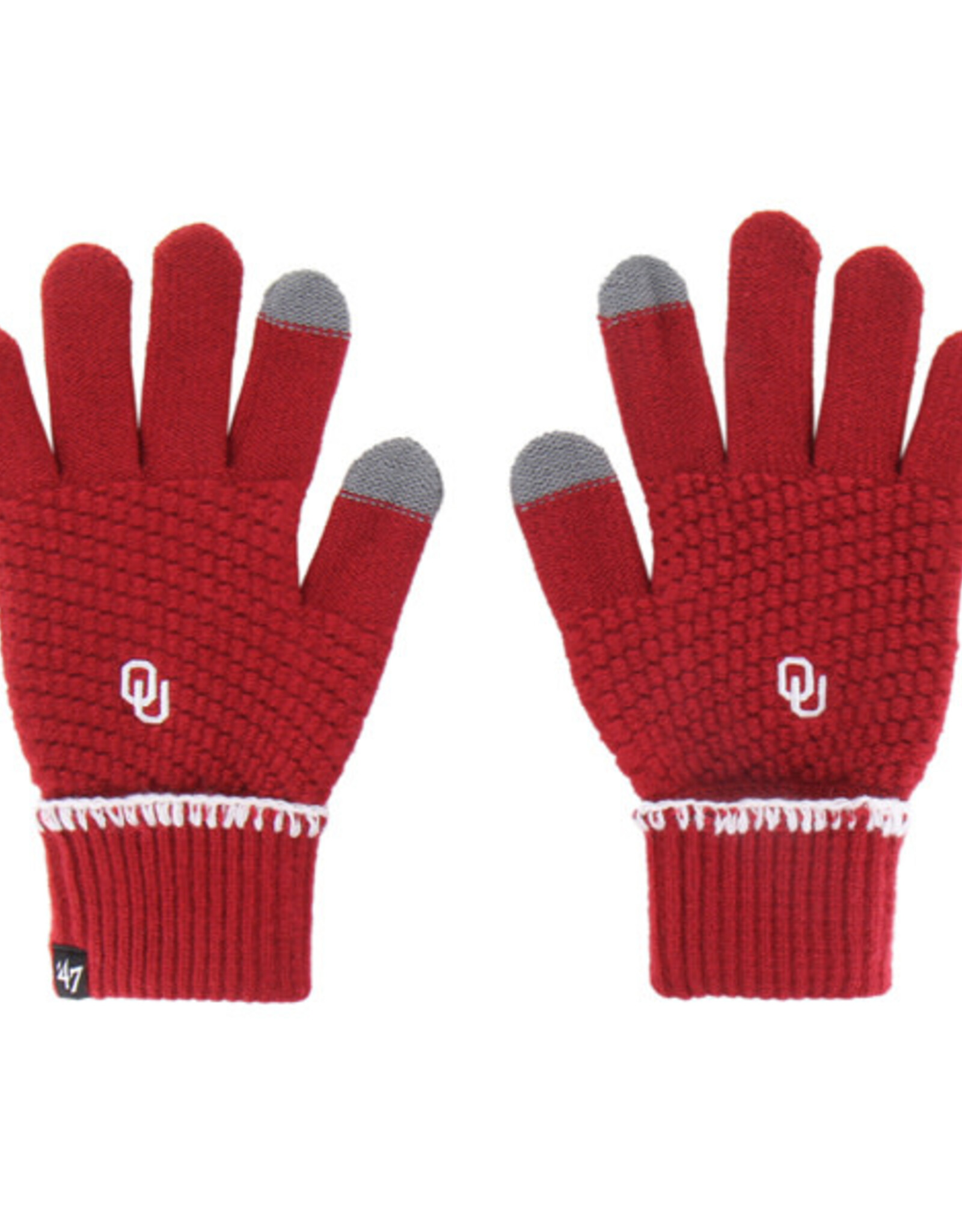 '47 Brand Oklahoma Sooners Cayenne Blanket Stitch 47' Gloves