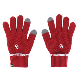 '47 Brand Oklahoma Sooners Cayenne Blanket Stitch 47' Gloves