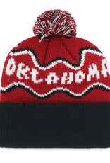 '47 Brand Oklahoma Sooners Cayenne Youth Squiggle Script 47' Cuff Knit