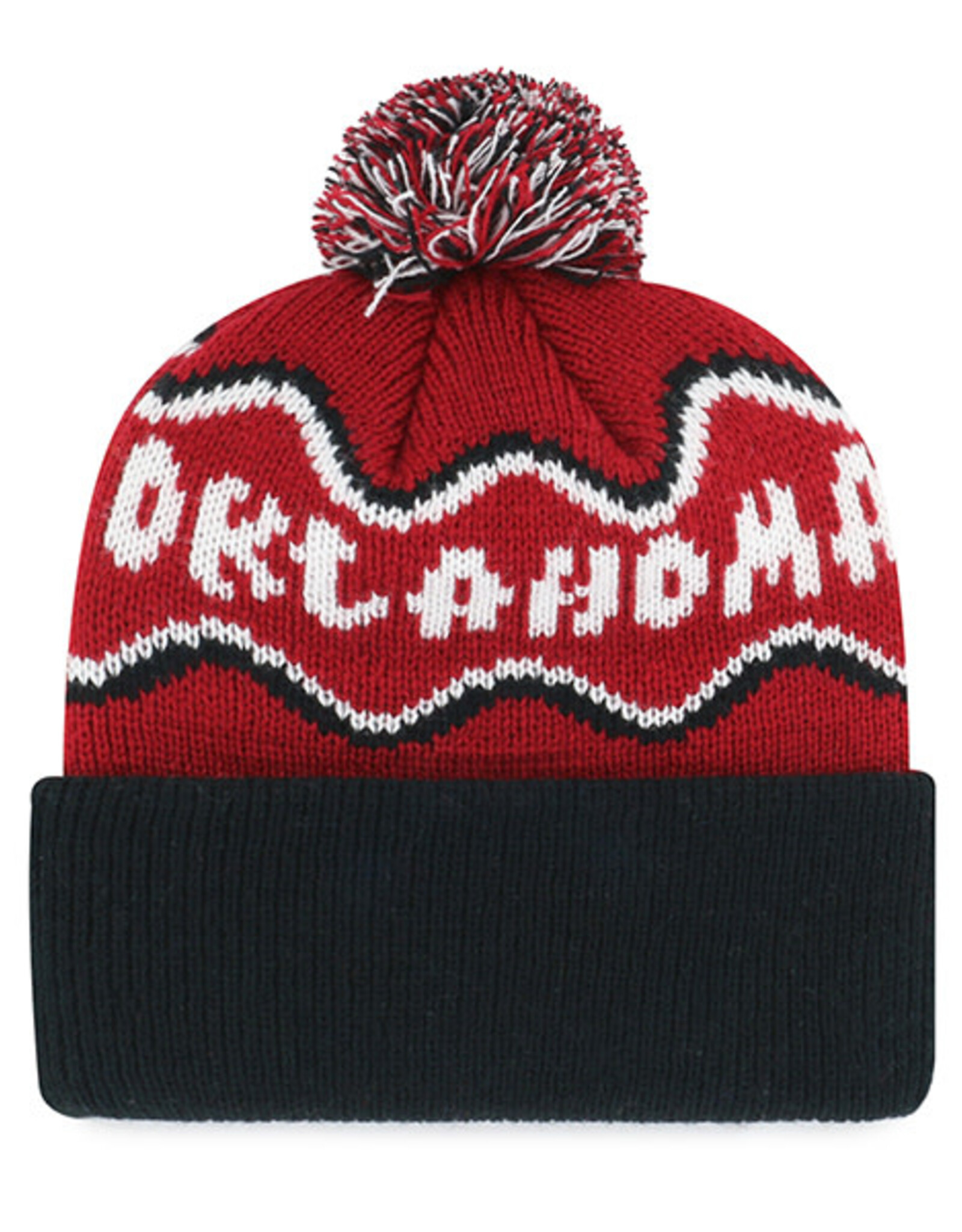 '47 Brand Oklahoma Sooners Cayenne Youth Squiggle Script 47' Cuff Knit