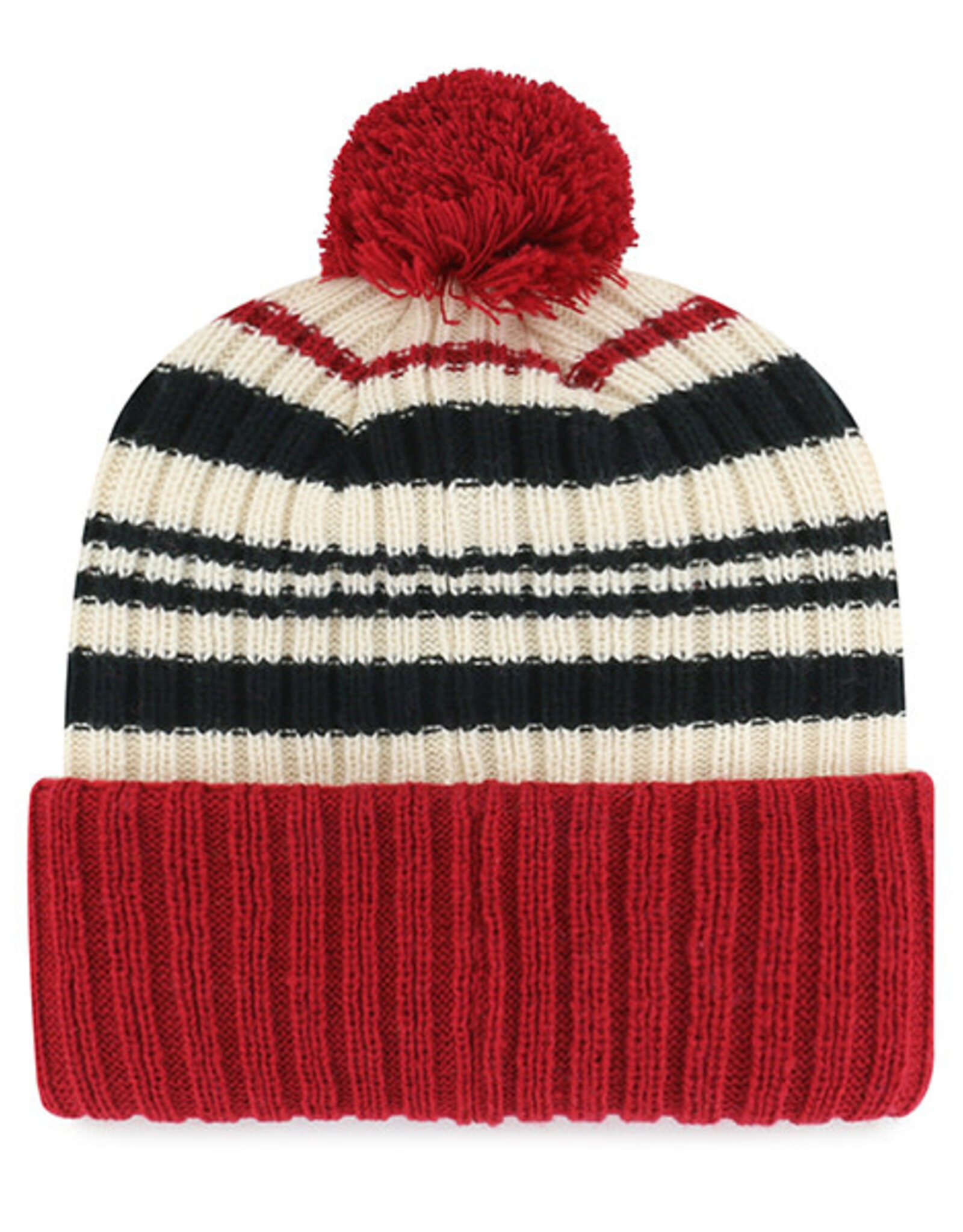 '47 Brand Oklahoma Sooners Natural Snow Fort 47' Knit Cuff Youth w/ Pom
