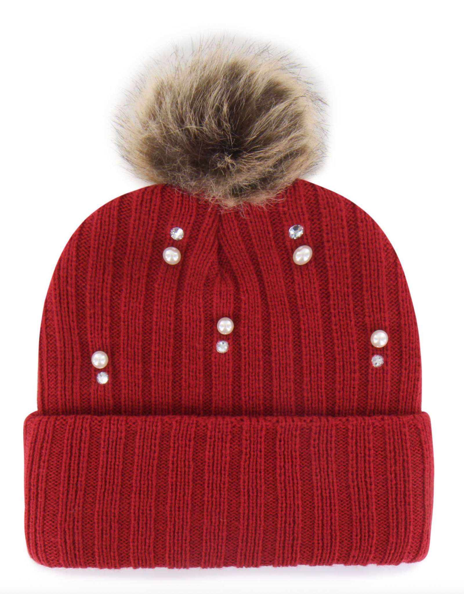 '47 Brand Oklahoma Sooners Cayenne Pearl Fur 47' Cuff Knit