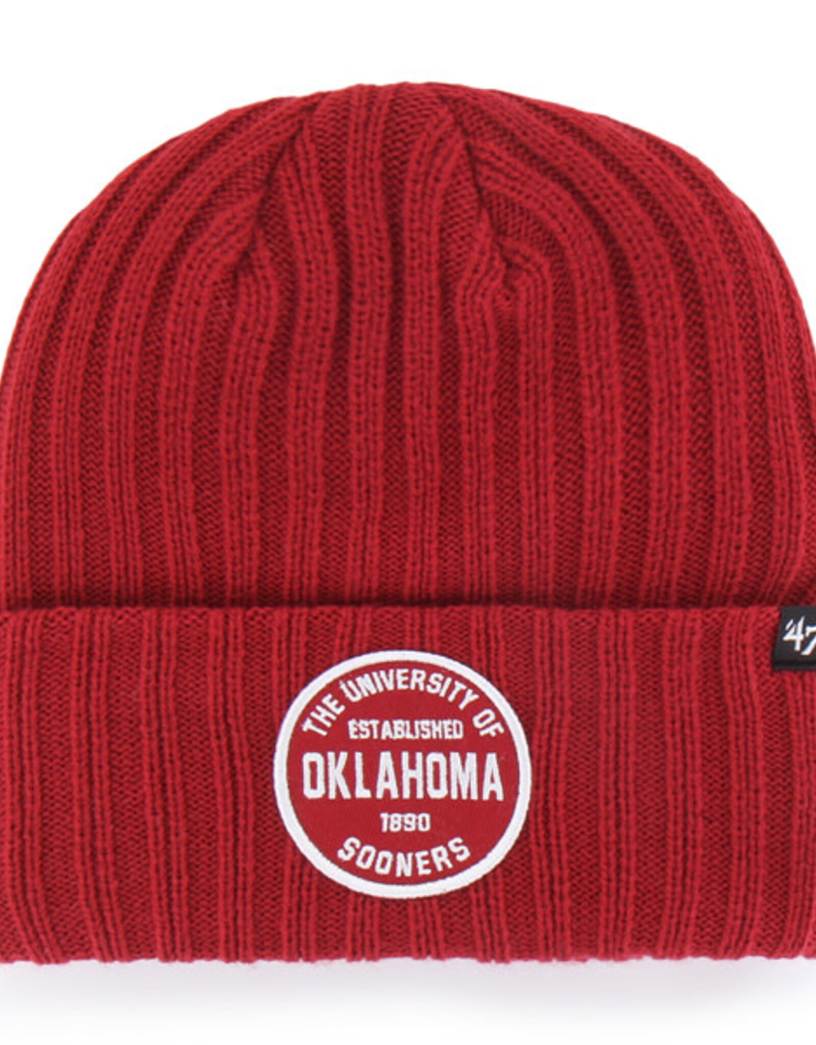 '47 Brand Oklahoma Sooners Cayenne Ribbed Snowdrift 47' Cuff Knit