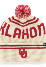 '47 Brand Oklahoma Sooners Natural Quattrle '47 Cuff Knit w/ Pom