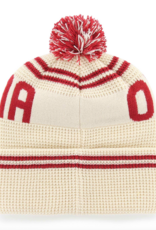 '47 Brand Oklahoma Sooners Natural Quattrle '47 Cuff Knit w/ Pom