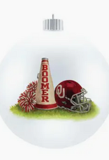 Valiant Gifts Oklahoma Spirit Glass Ball Ornament