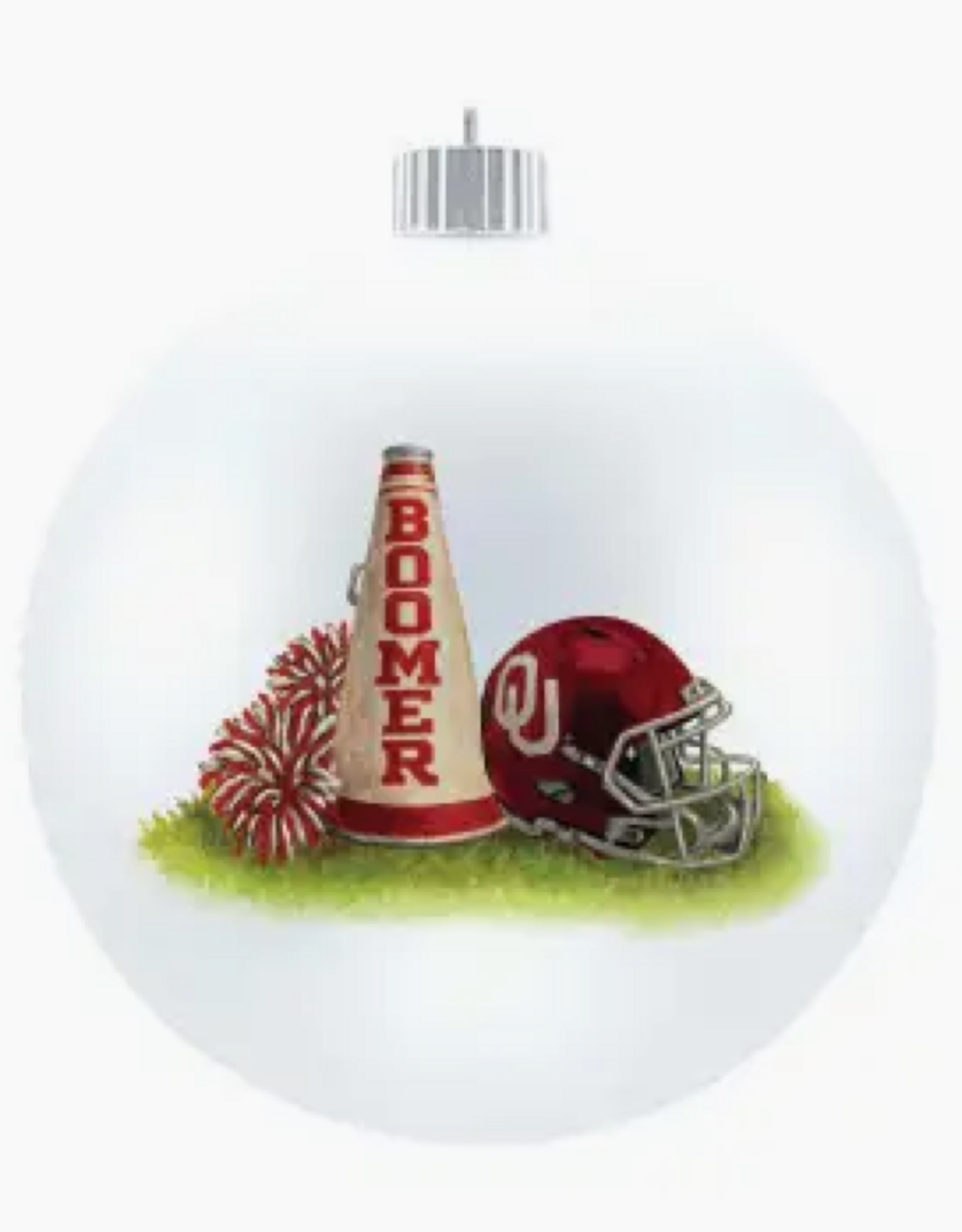 Valiant Gifts Oklahoma Spirit Glass Ball Ornament