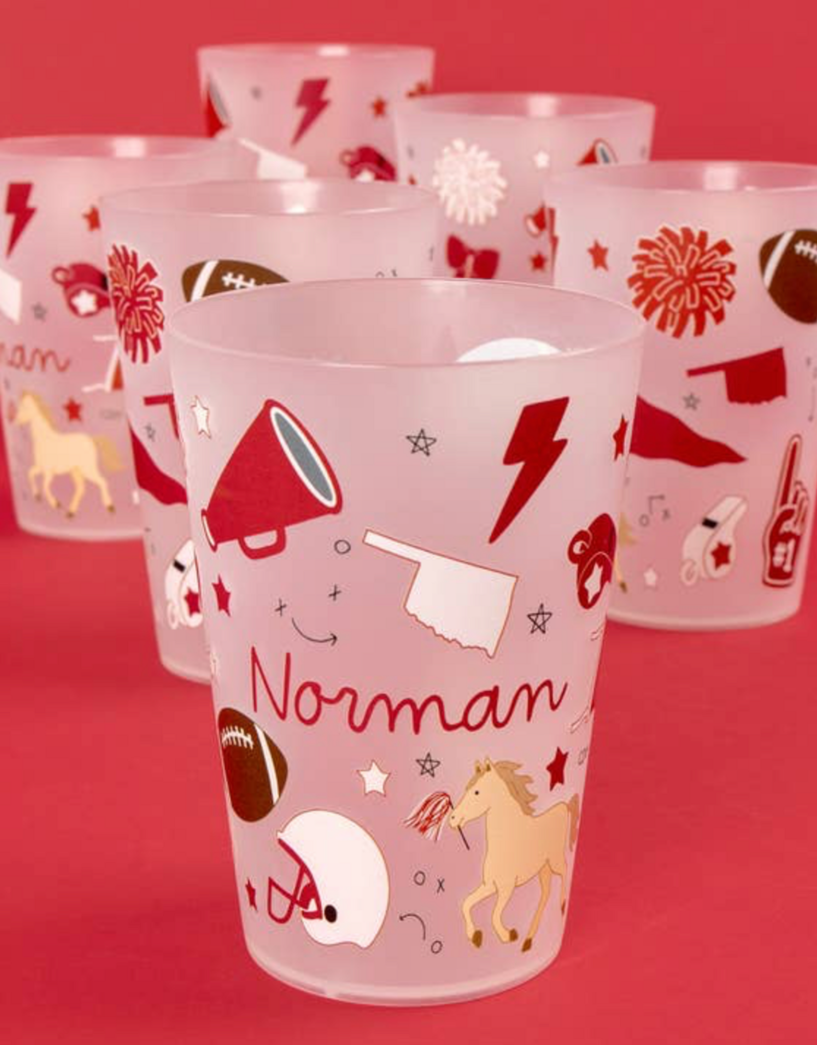 Callie Danielle Norman Football Game-day 6-Pk 16oz Cups