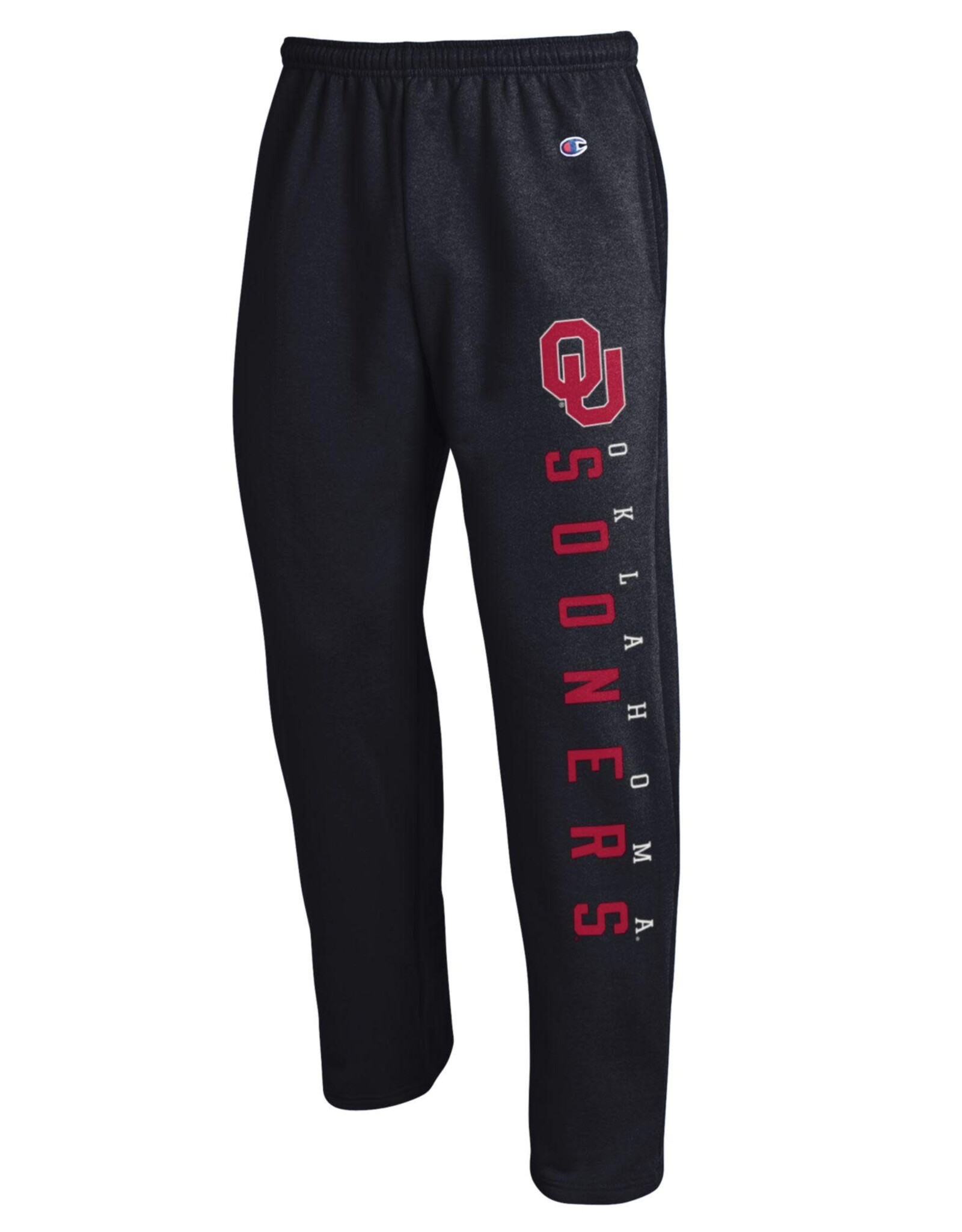 Champion OU Oklahoma Sooners Open Leg Black Sweatpants