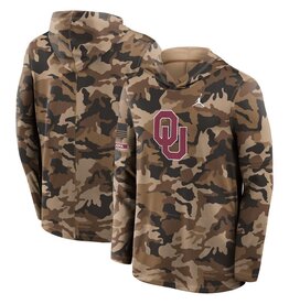 Jordan Men's Jordan Dri-fit Military Appreciation OU Hoodie