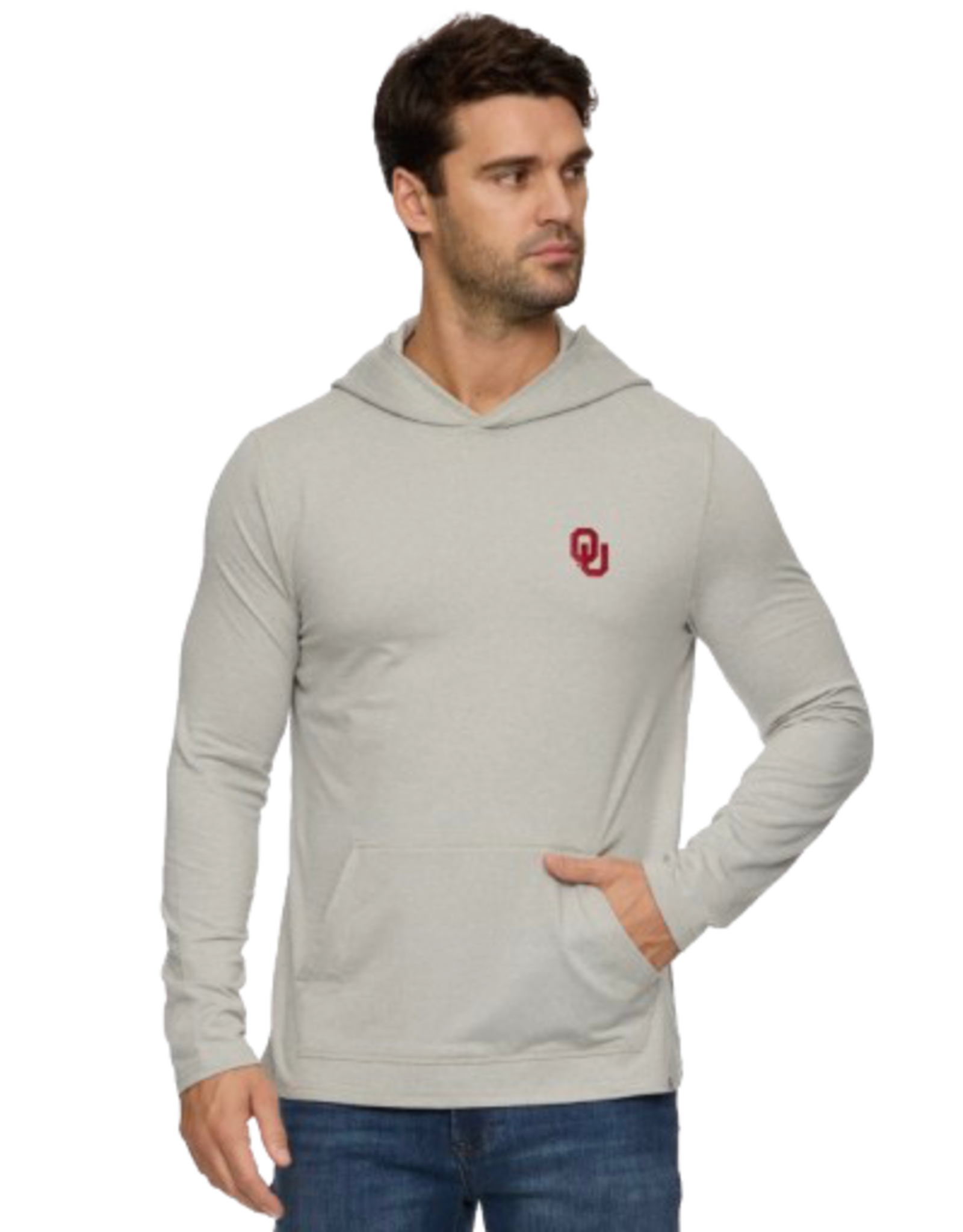 Flag & Anthem Men's OU  Grey Clutch Ultra Soft Hoodie