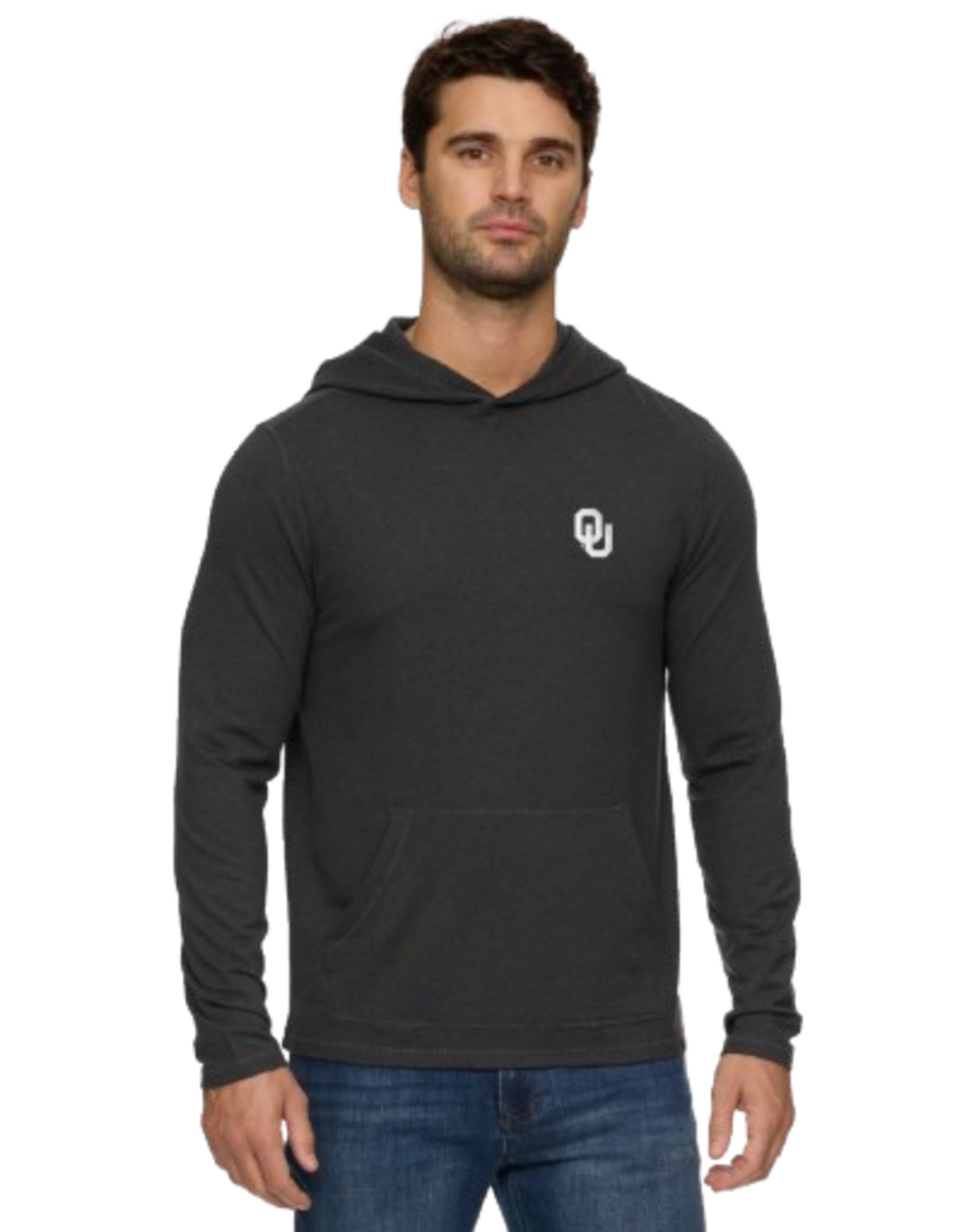 Flag & Anthem Men's OU Black Heather Clutch Ultra Soft Hoodie
