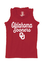 Wes & Willy Girls OU Ruffle Tank Top
