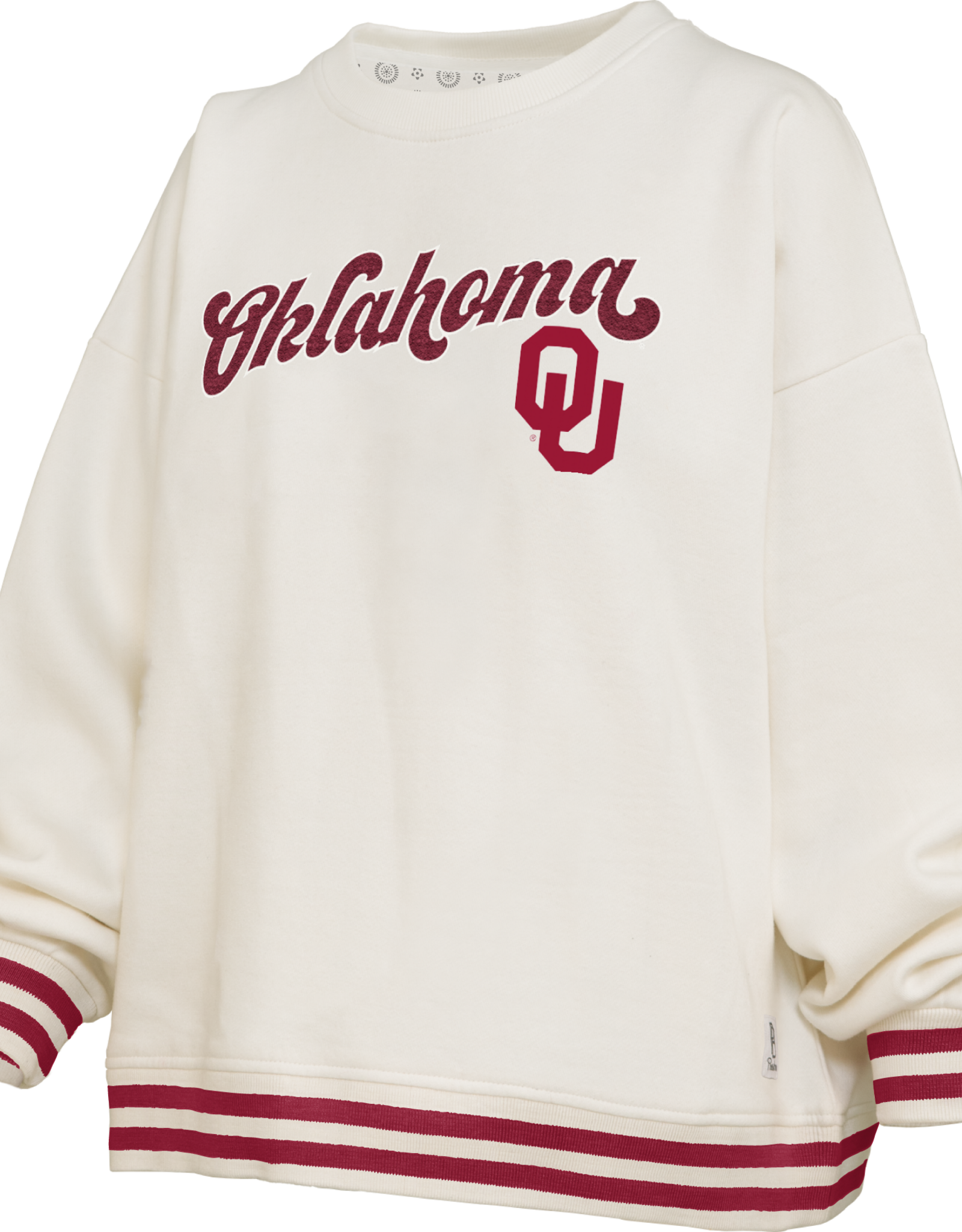 Pressbox Oklahoma "Bonanza" Oversized Fleece Crew
