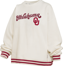 Pressbox Oklahoma "Bonanza" Oversized Fleece Crew
