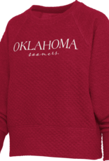 Pressbox Women's Sooners Script Quilted Fleece