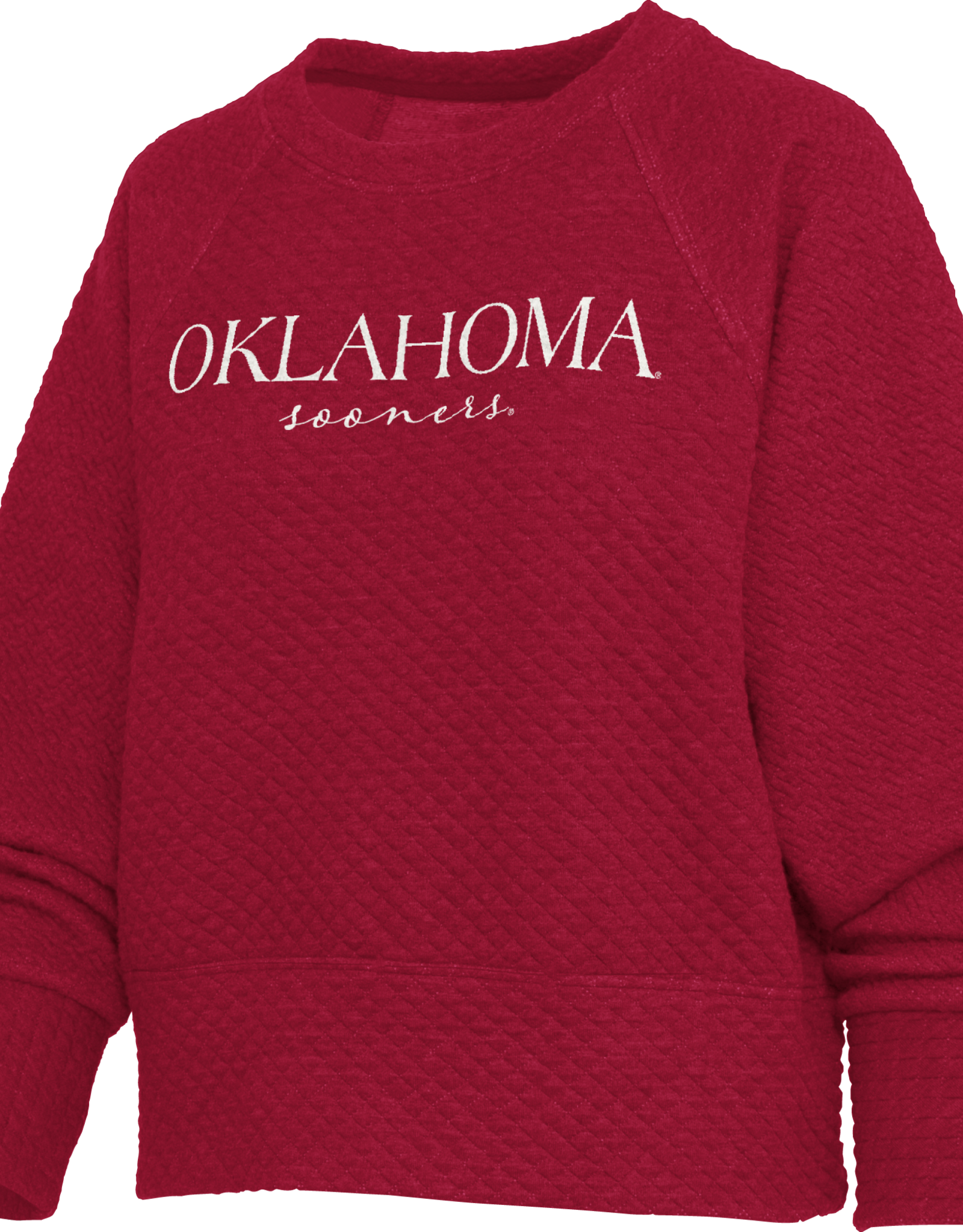Pressbox Women's Sooners Script Quilted Fleece