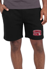 Concepts Sports Mens Fleece Black Patch Shorts