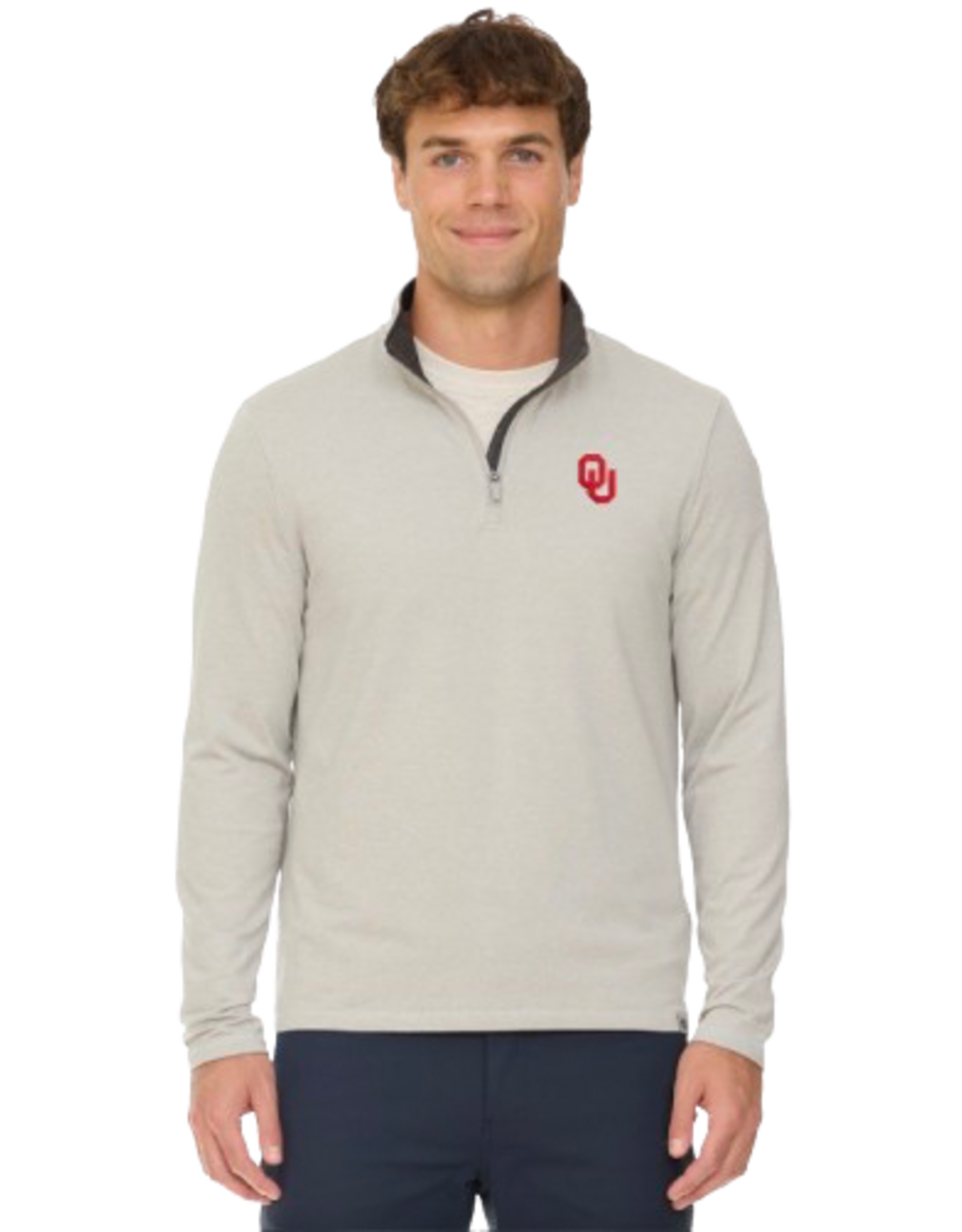Flag & Anthem OU Light Grey Ultra Soft Clutch 1/4 Zip