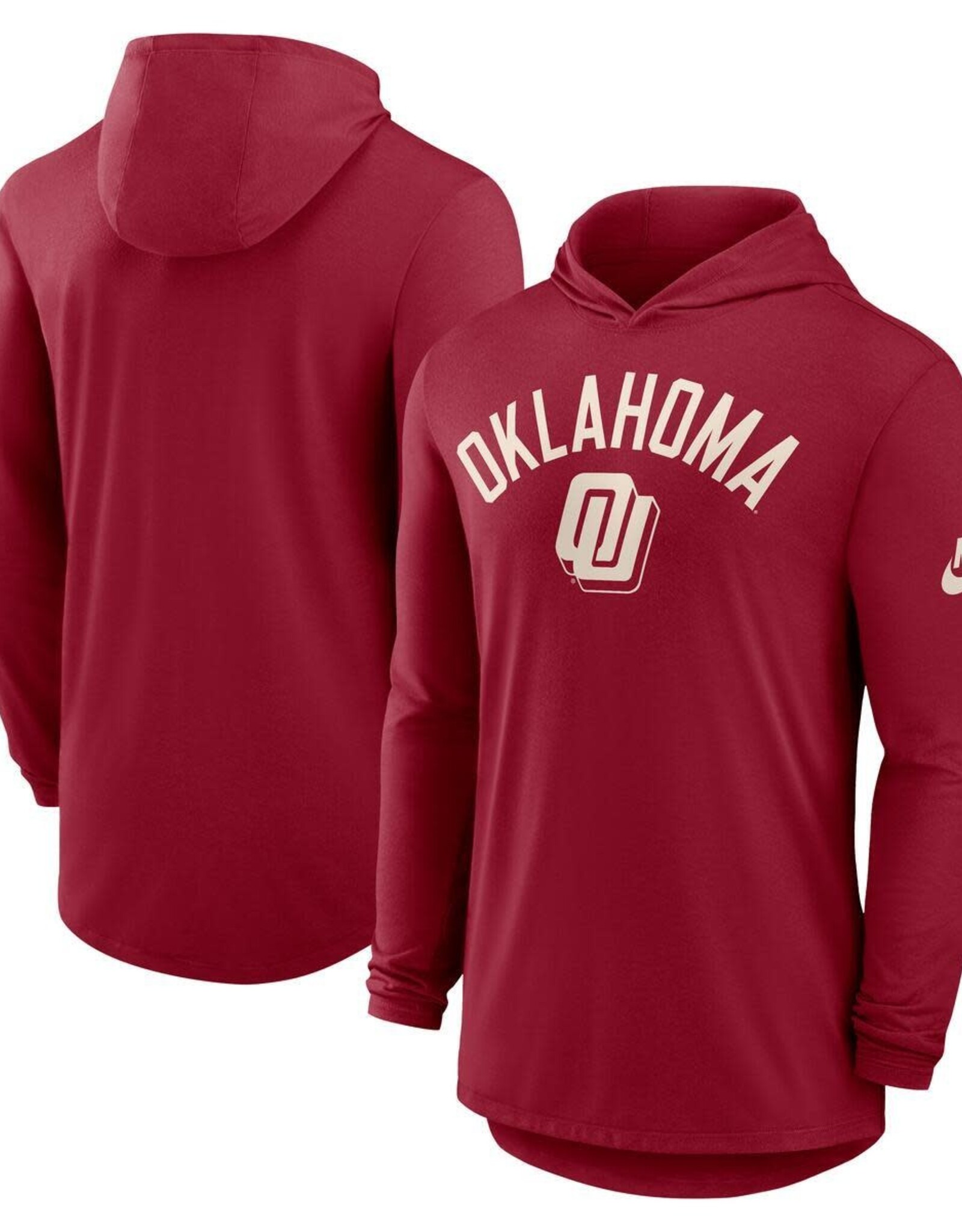 Nike Crimson Legacy OU Renegade Lightweight Hoodie Tee