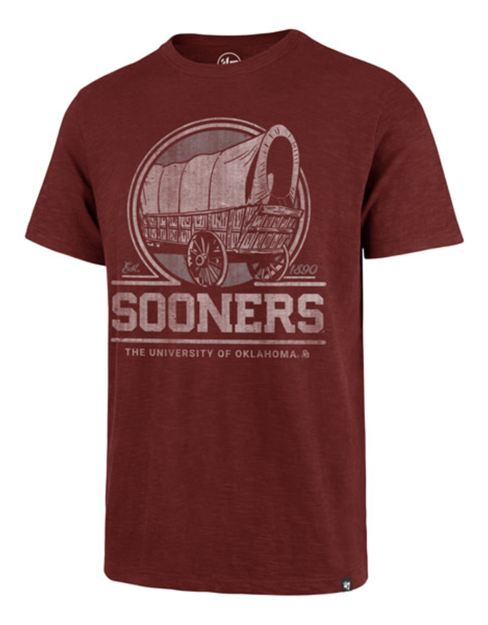 '47 Brand Oklahoma Sooners Cardinal Schooner Mark Scrum Tee