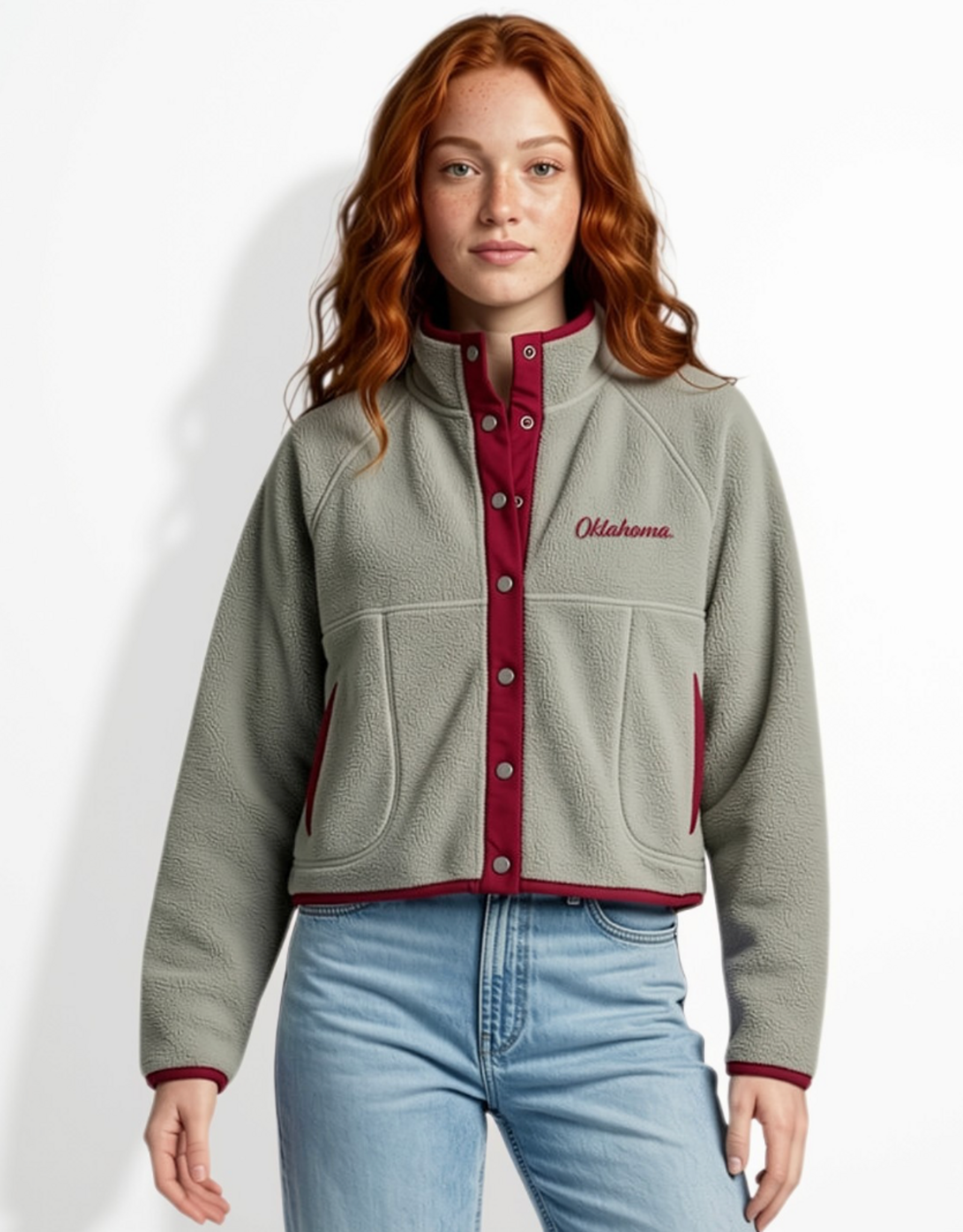 Chicka-d Oklahoma "Snap To It" Grey Sherpa
