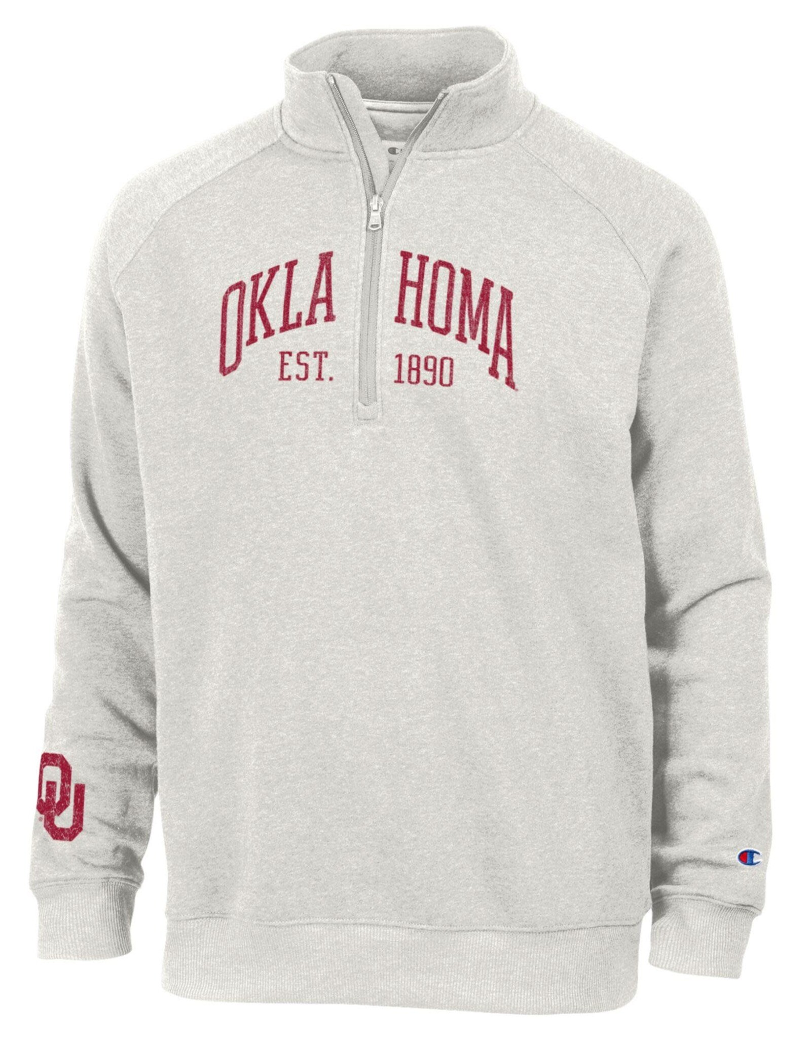 Champion Men's University of Oklahoma Triumph Fleece 1/4 Zip