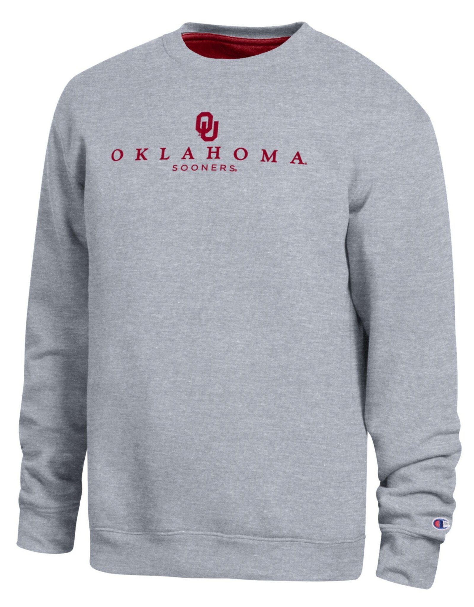 Champion Oklahoma Sooners Oxford Heather Crew