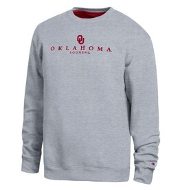 Champion Oklahoma Sooners Oxford Heather Crew