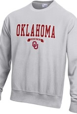 Champion OU Silver-Gray Reverse Weave Crew