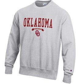 Champion OU Silver-Gray Reverse Weave Crew