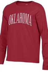 Gear For Sports Ayla Arch Oklahoma L/S Crimson Crew Tee