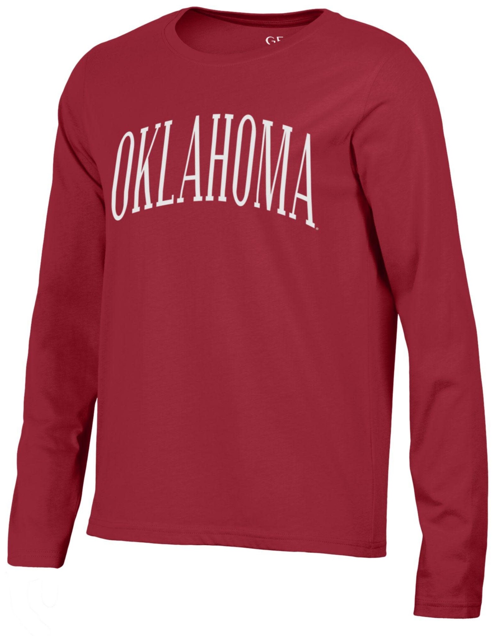Gear For Sports Ayla Arch Oklahoma L/S Crimson Crew Tee