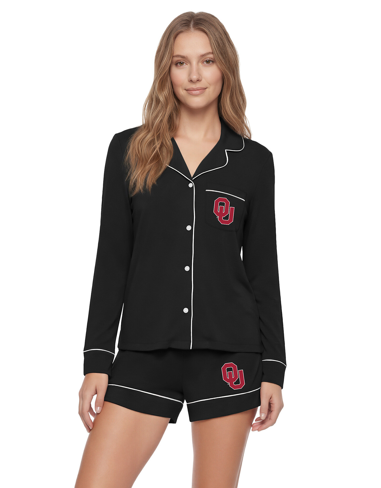 Concepts Sports Ladies Black L/S Knit "Medley" Set