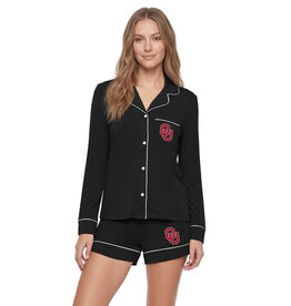 Concepts Sports Ladies Black L/S Knit "Medley" Set