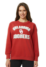 Concepts Sports Ladies' "Ascent" Oklahoma Sooners Fleece Top