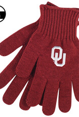 LogoFit Crimson OU "Tailgate" Knit Glove
