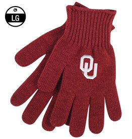 LogoFit Crimson OU "Tailgate" Knit Glove