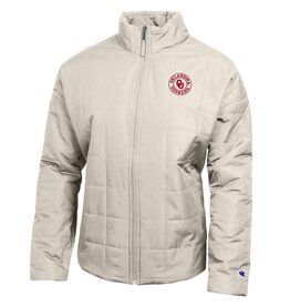 Champion Women's OU Oklahoma Sooners Lightweight Ivory Puffer