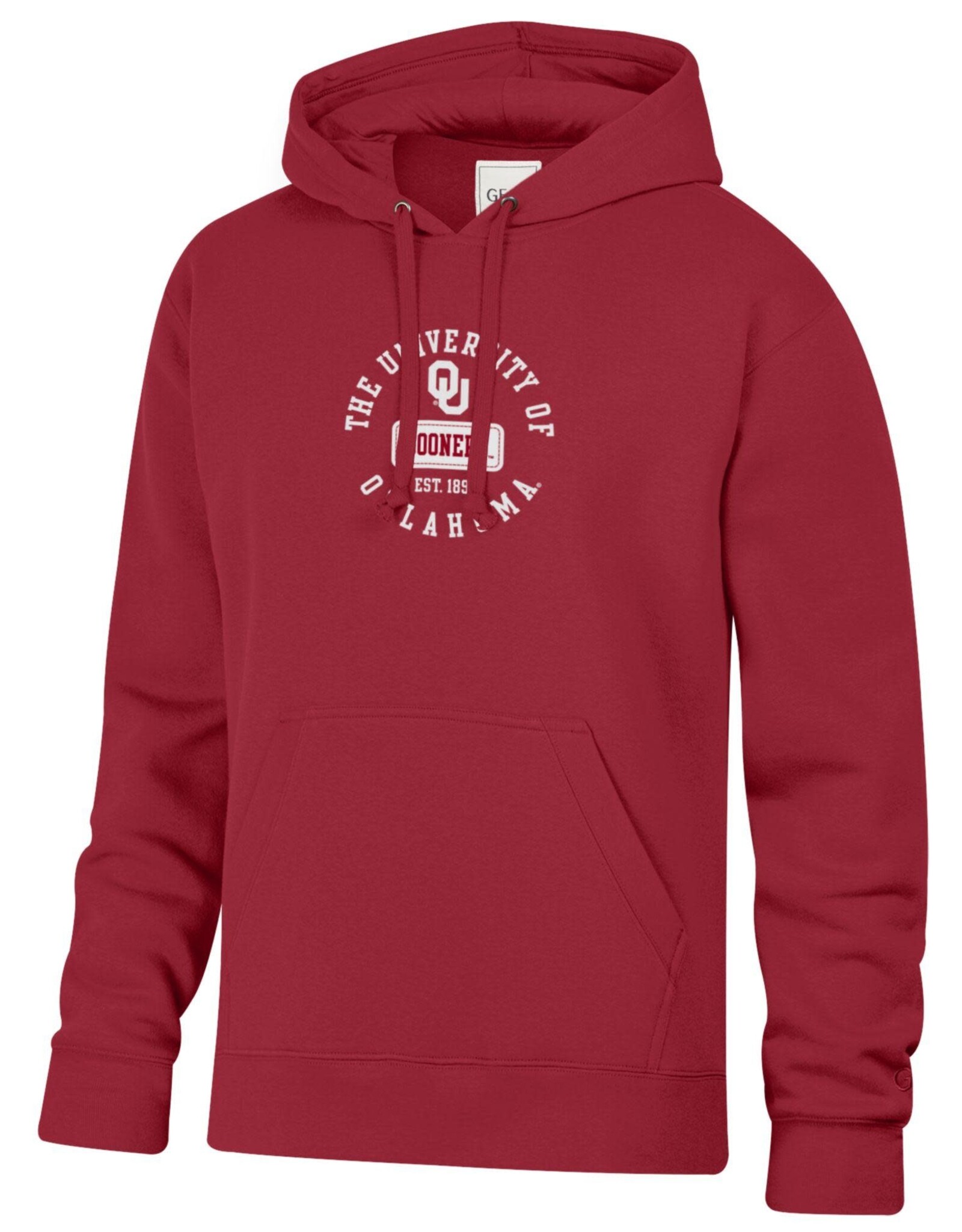 Gear For Sports Crimson OU Sooners Cotton Tumbled Hoodie