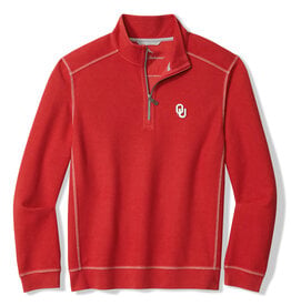 Tommy Bahama Men's Tommy Bahama Montego Bay Crimson OU Half Zip